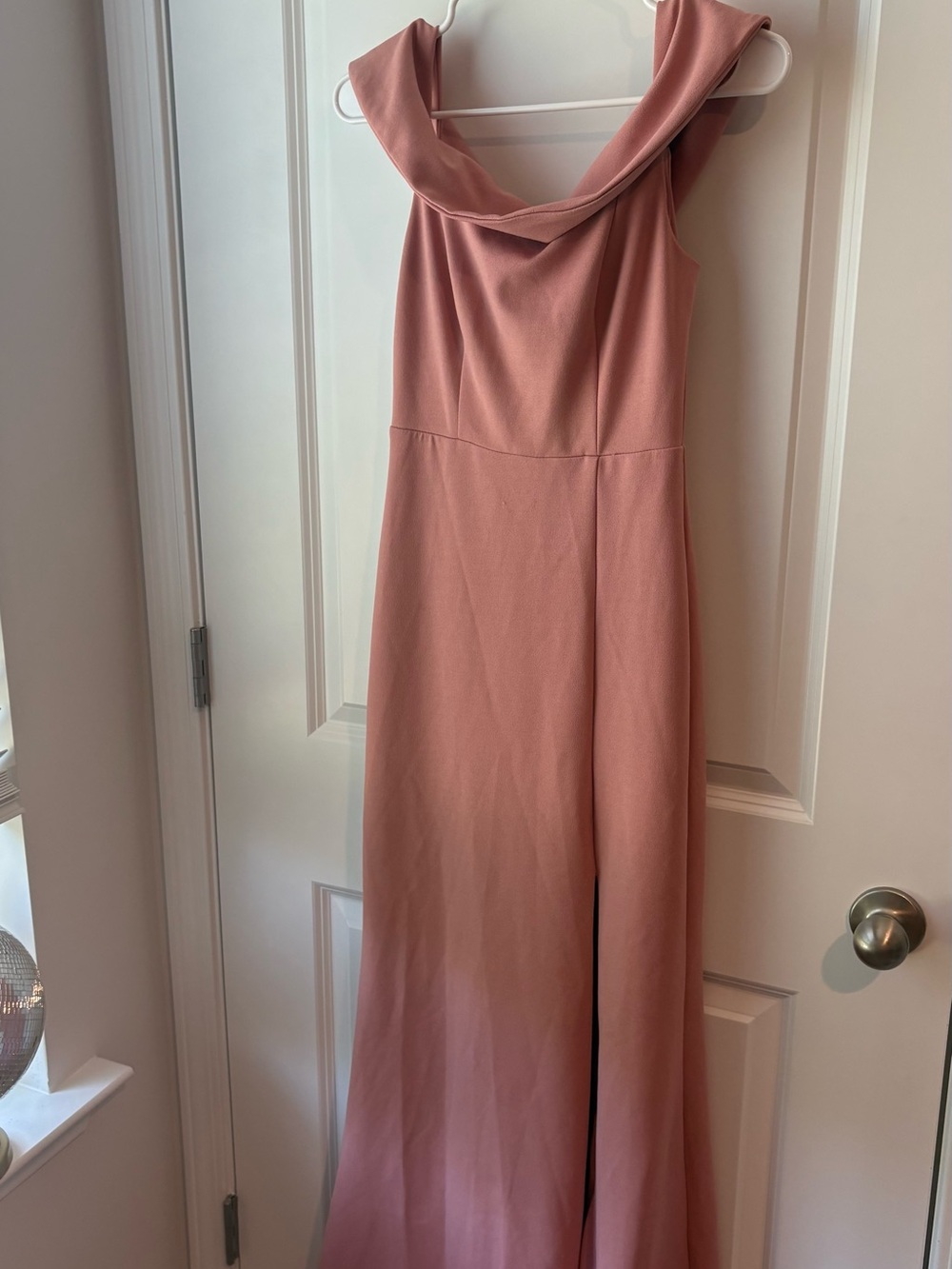 Lulu’s Elegant Off Shoulder Evening Dress